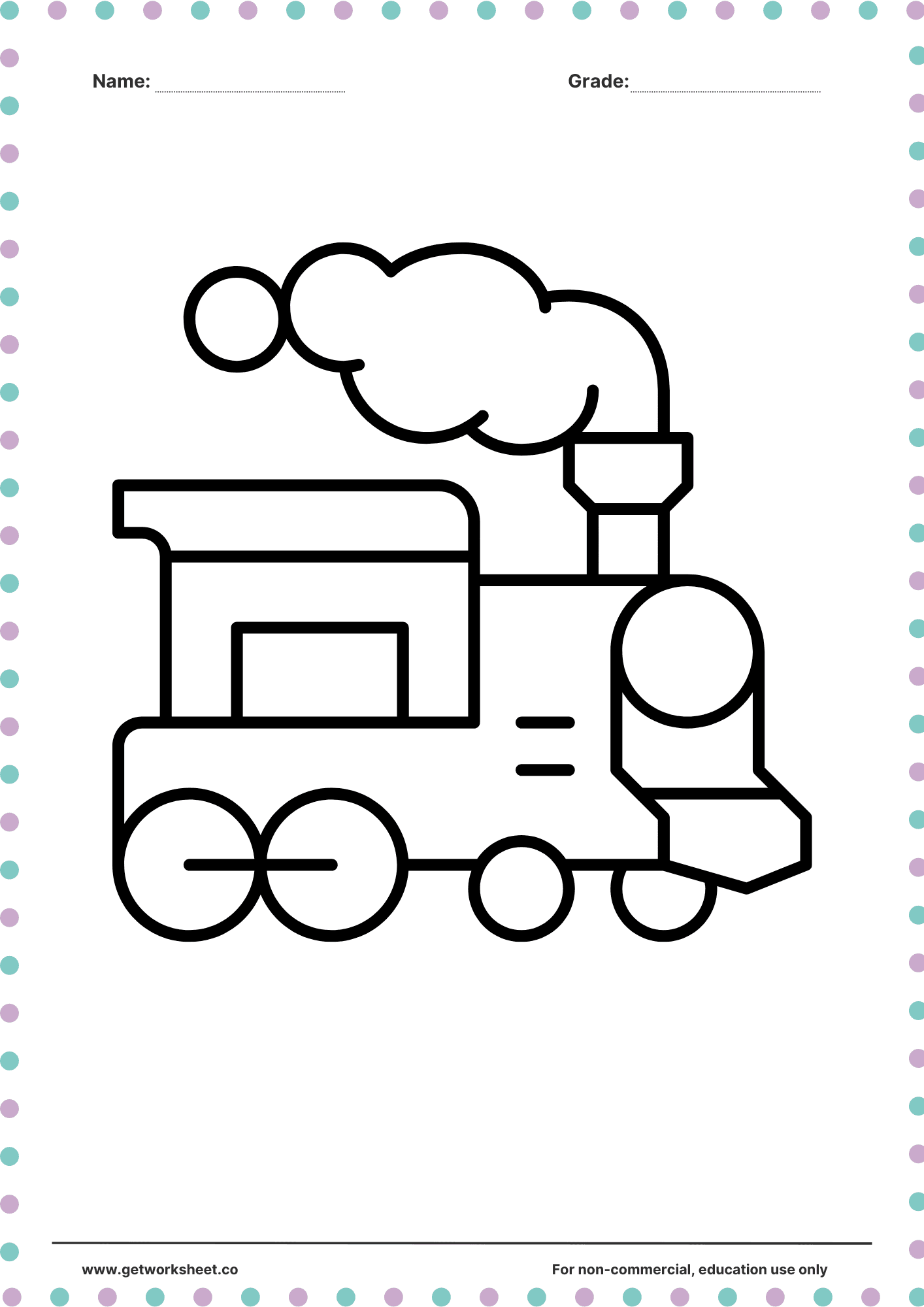 Vehicle coloring page 1