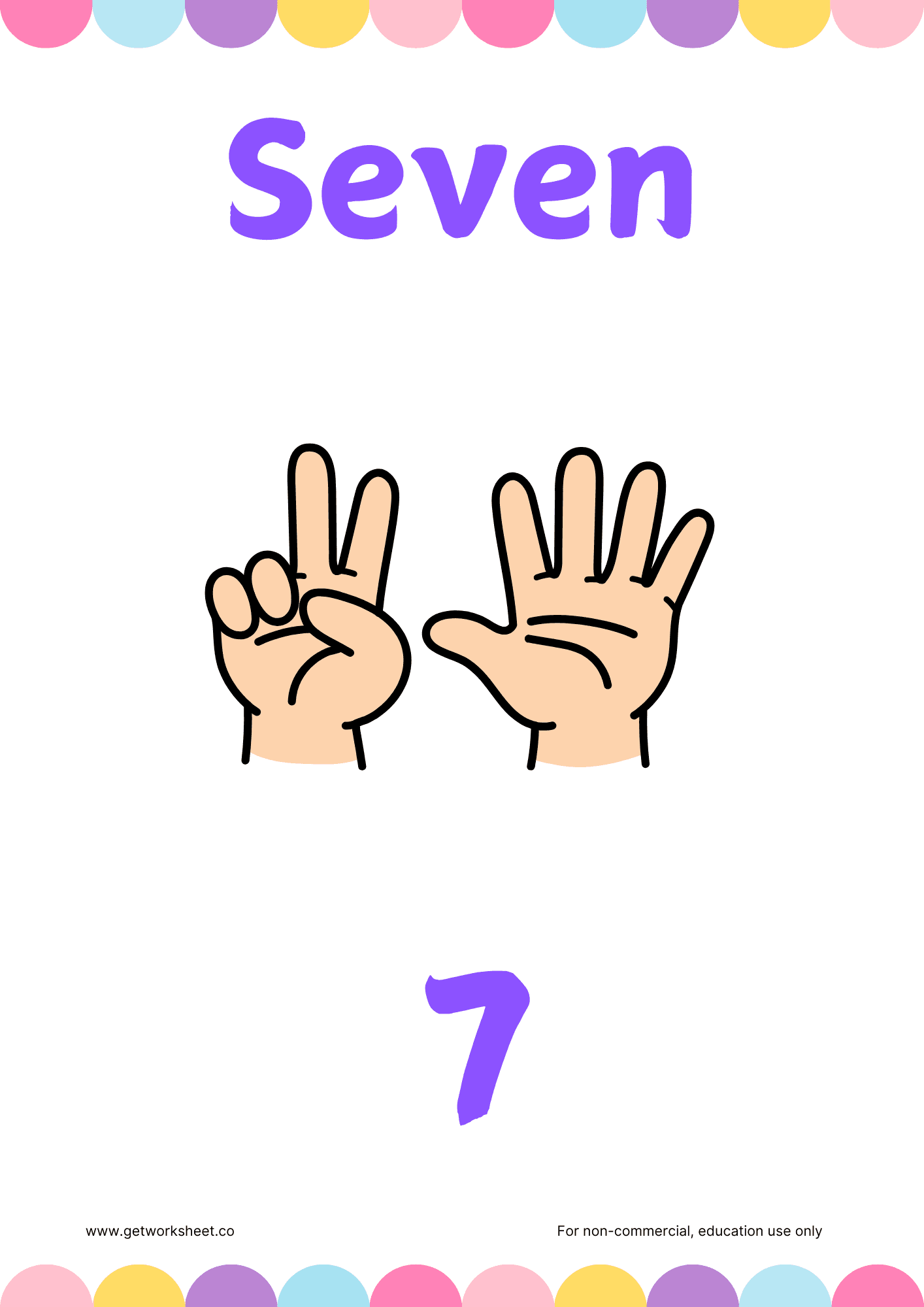 Number flashcards 7