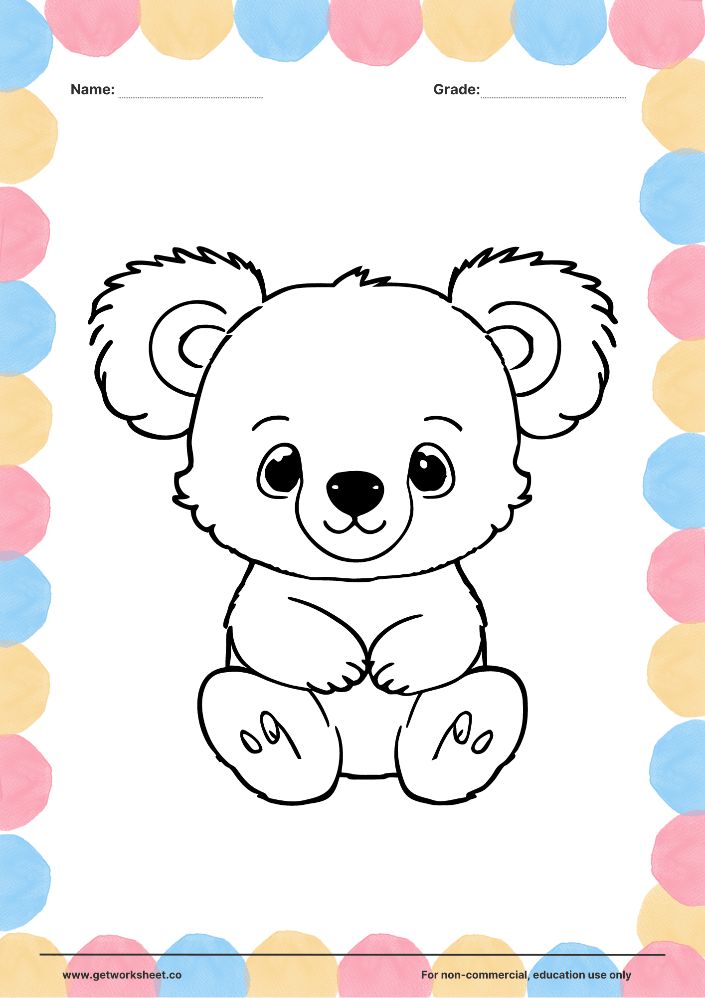 Free printable animal coloring pages