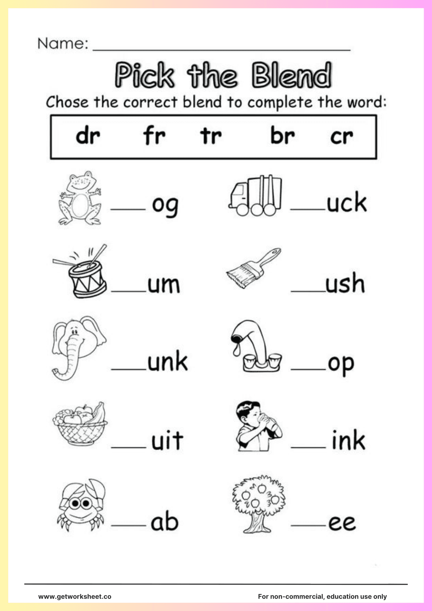 Spelling worksheets printable 4