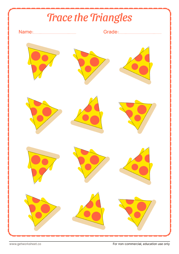 Triangle tracing worksheet 2