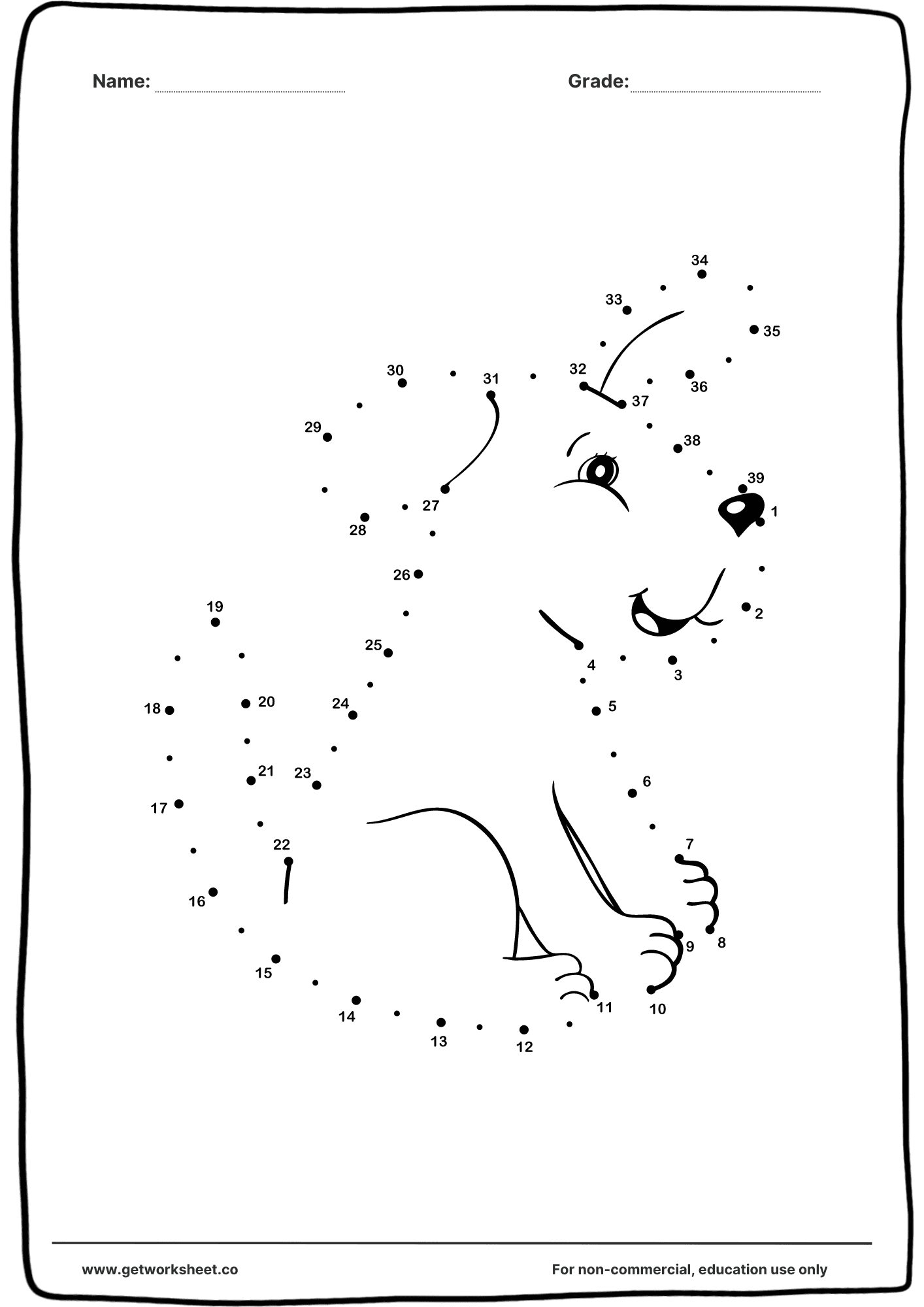 Connect the dots printable 6