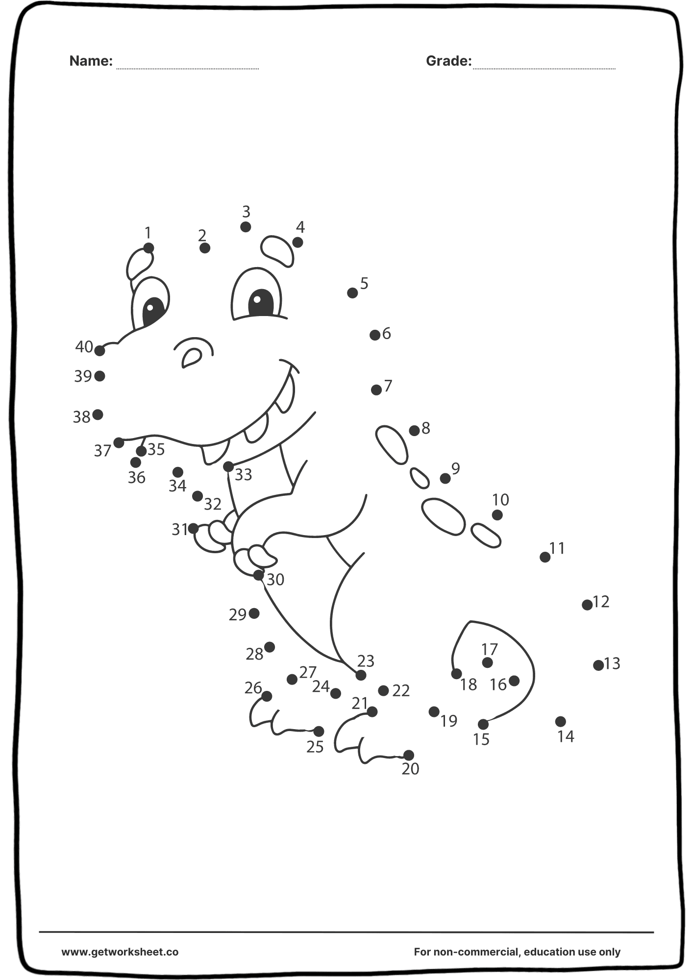 Connect the dots printable 7