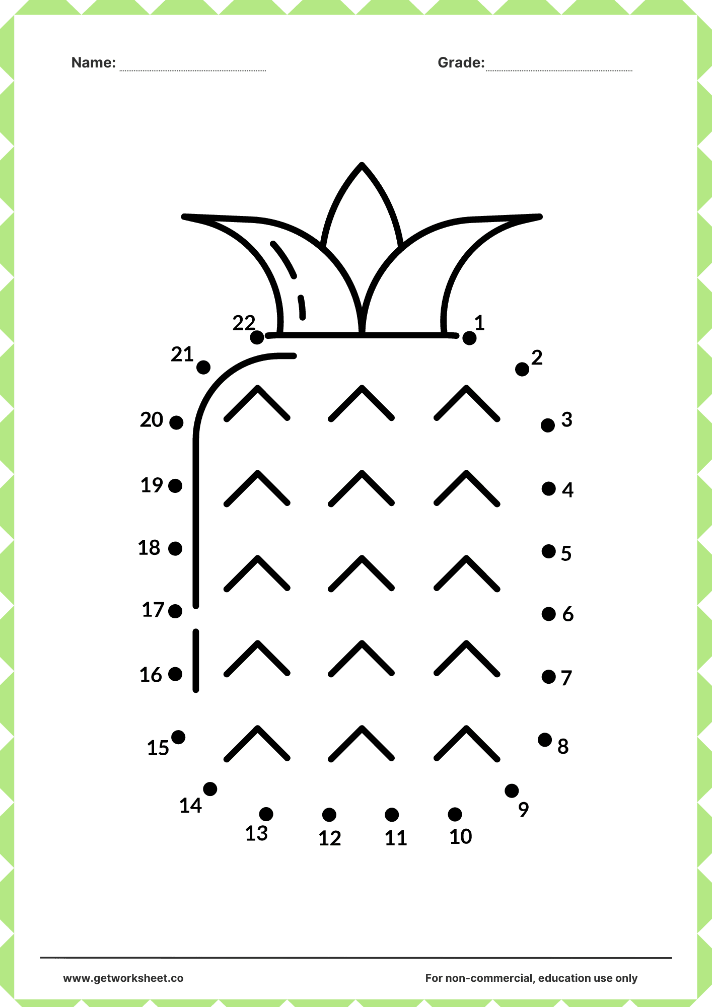 Connect the dots printable 14