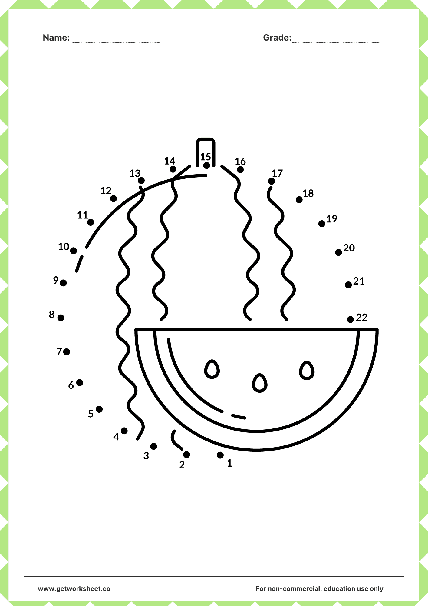 Connect the dots printable 17