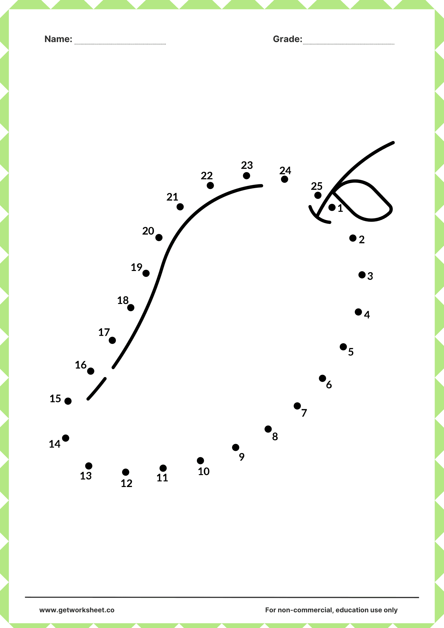 Connect the dots printable 18